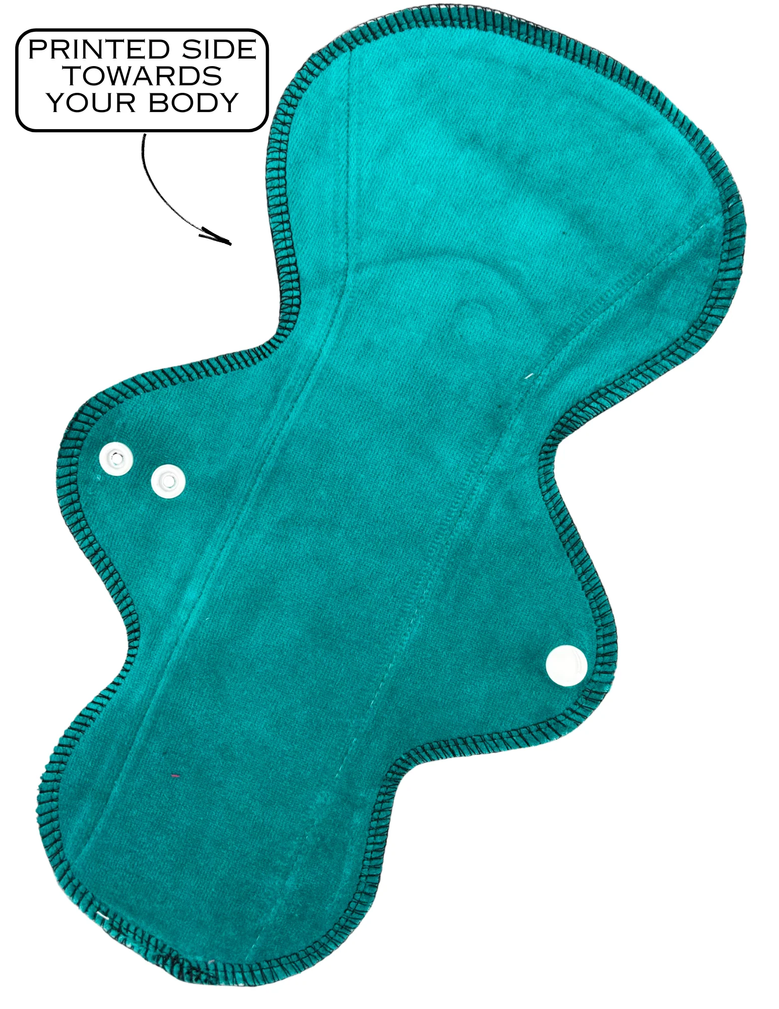 Asymmetric - Jade Velour - SINGLE PAD - Select your size