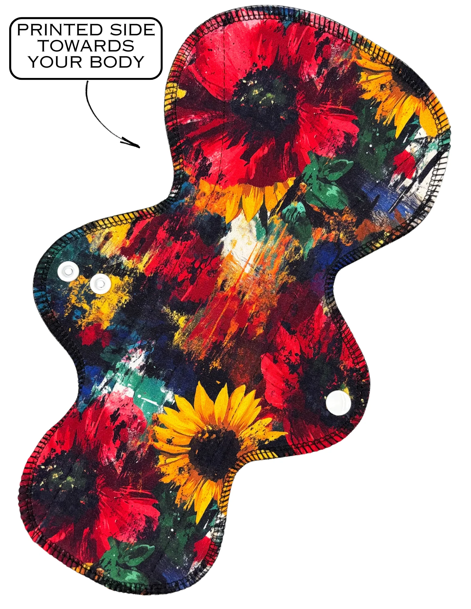 Asymmetric - Painted Petals - SINGLE PAD - Select your size