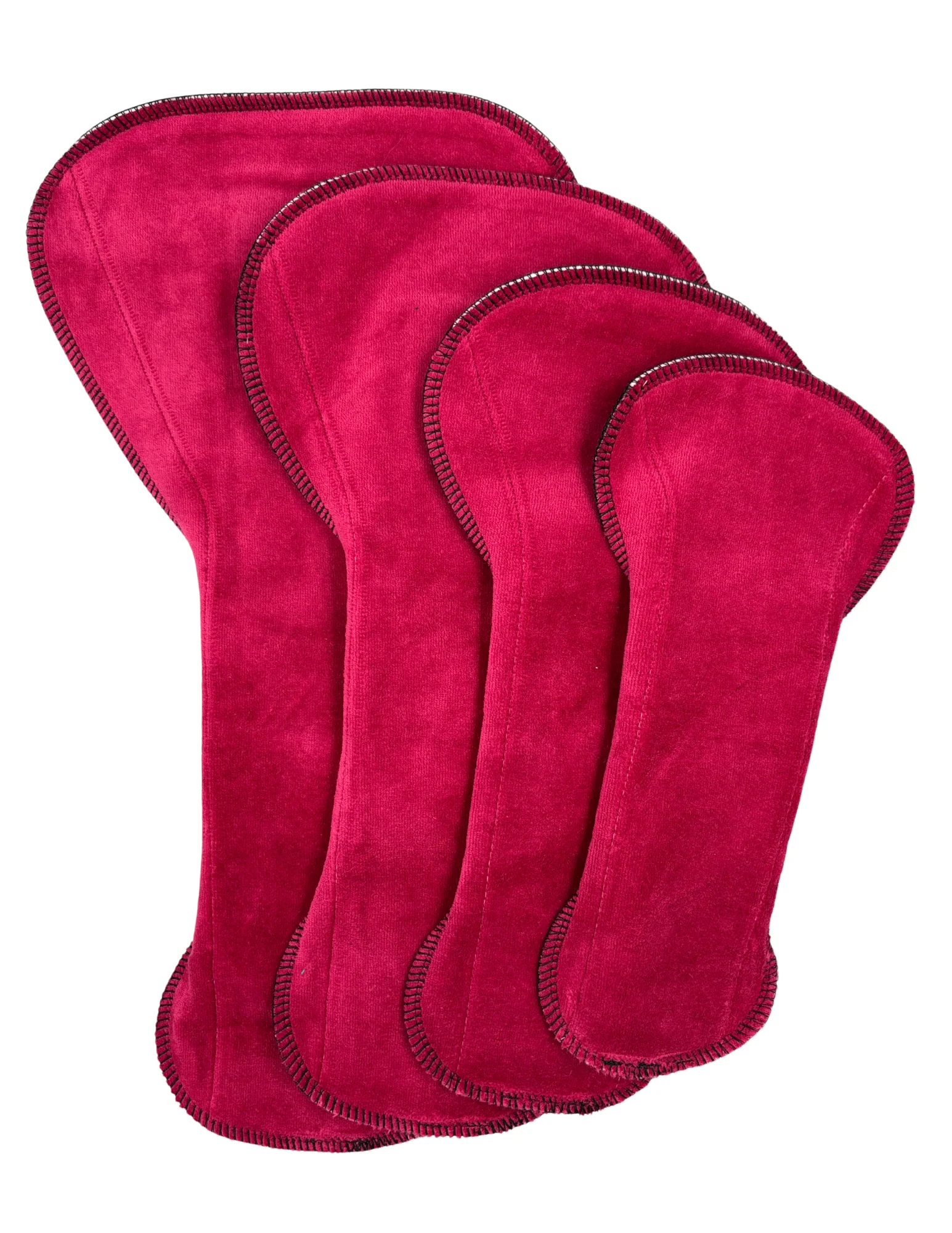 Asymmetric - Ruby Velour - SINGLE PAD - Select your size - Image 2