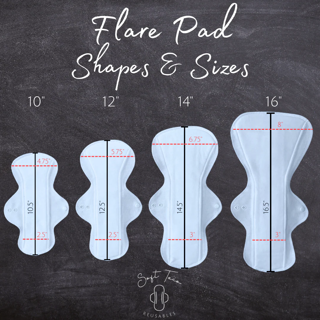 Asymmetric - Organic Cotton - SINGLE PAD - Select your size - Image 3