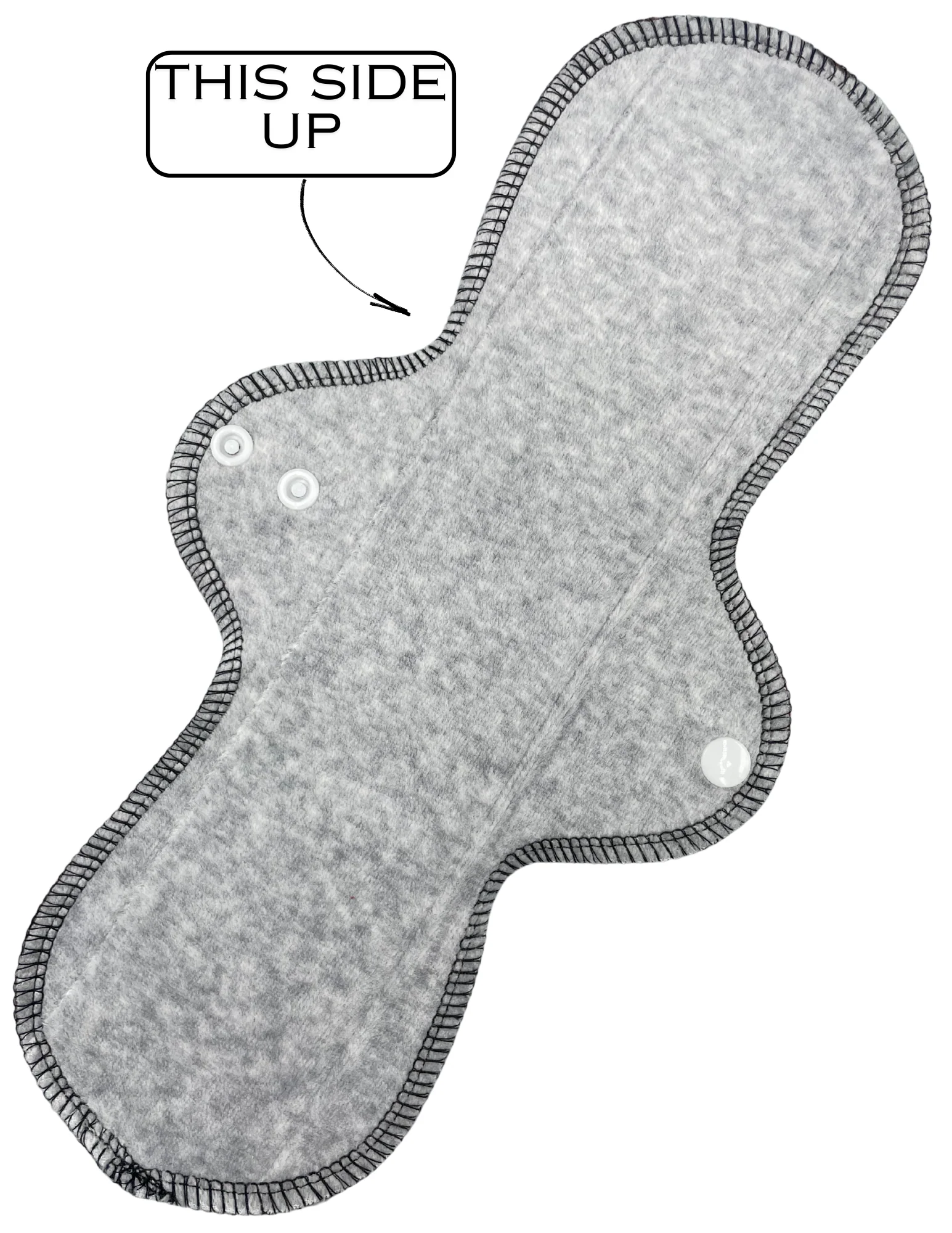 Grey Velour - SINGLE PAD - Select your size