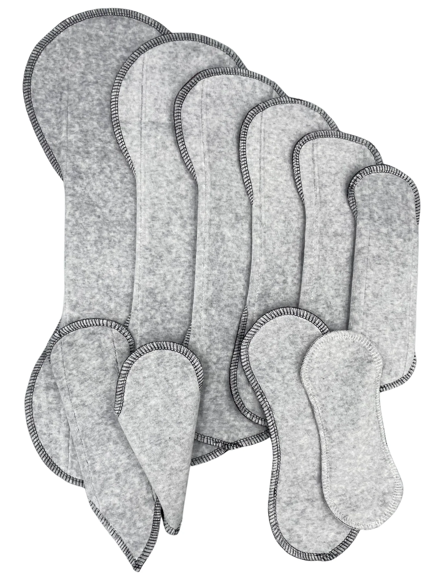 Grey Velour - SINGLE PAD - Select your size - Image 2